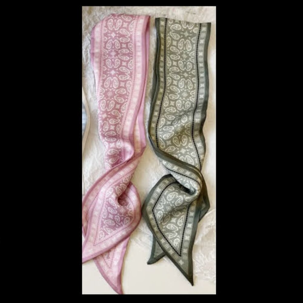 Floral Print Scarf Hairband Multi-Use